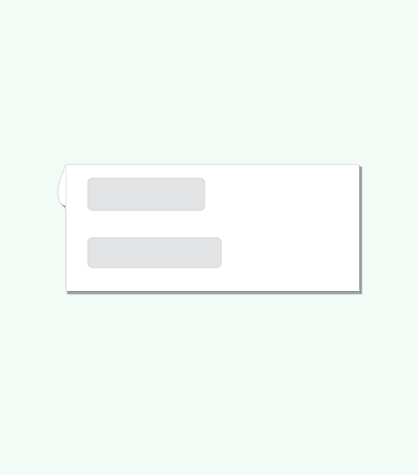 Moisture seal cheque envelopes